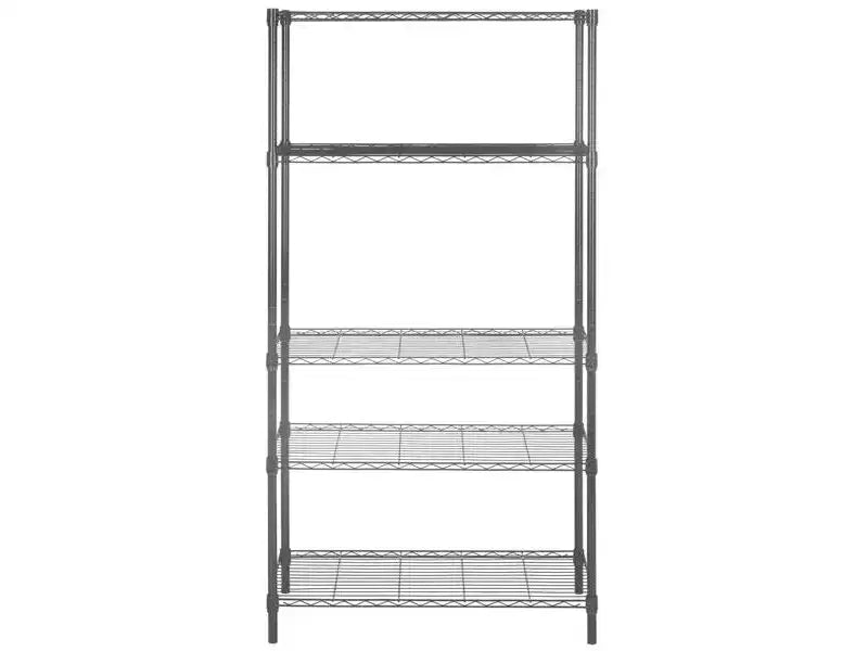 Ceasar 5 Tier Adjustable Rack - HAC1006 - Chrome - Safavieh