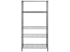 Ceasar 5 Tier Adjustable Rack - HAC1006 - Chrome - Safavieh