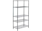 Étagère réglable à 5 niveaux Caesar - HAC1006 - Chrome - Safavieh