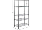 Étagère réglable à 5 niveaux Caesar - HAC1006 - Chrome - Safavieh