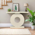 MAYEERTY 40 Inch Glam Console Table, 1.57 Thick Abstract Texture Top 120Lbs Load Capacity
