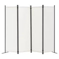 VEVOR Room Divider, 4 Panel Room Dividers and Folding Privacy Screens, Fabric Partition Room Dividers for Office, Bedroom, Dining Room, White