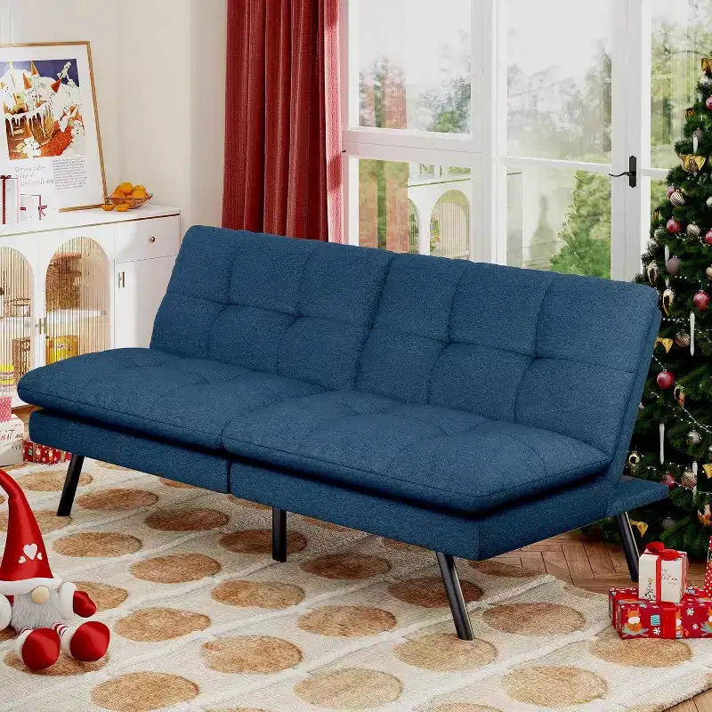 Dyonery 68 Futon Canapé-lit Convertible avec Mousse à Mémoire de Forme, Canapé Pliant, Lit de Repos