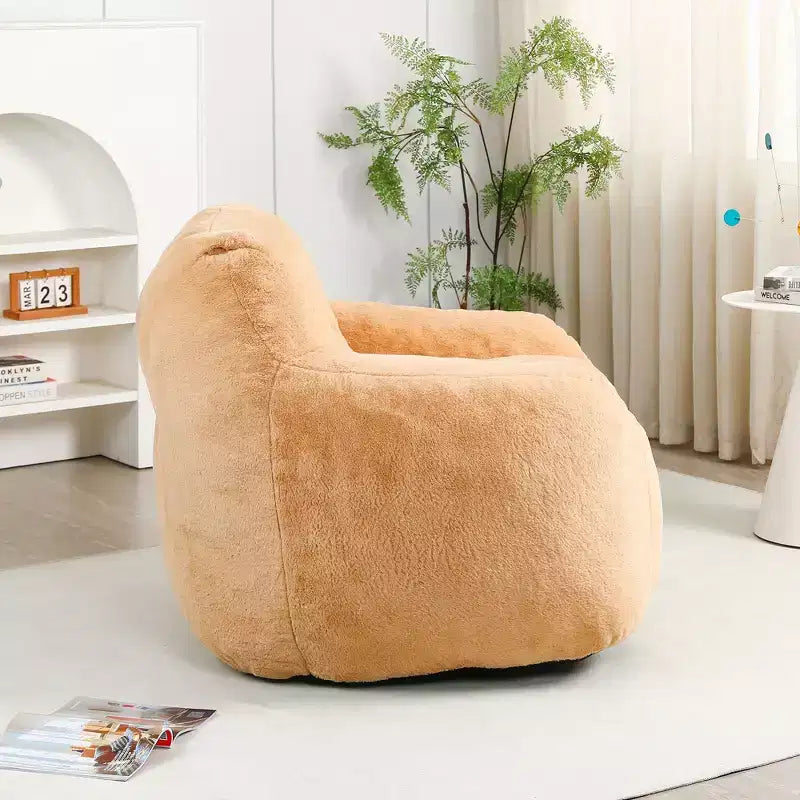 Fauteuil poire avec accoudoirs, rembourrage en mousse haute densité. Canapé paresseux pour adultes dans le salon, la chambre à coucher
