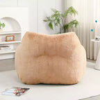 Fauteuil poire avec accoudoirs, rembourrage en mousse haute densité. Canapé paresseux pour adultes dans le salon, la chambre à coucher