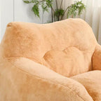 Fauteuil poire avec accoudoirs, rembourrage en mousse haute densité. Canapé paresseux pour adultes dans le salon, la chambre à coucher