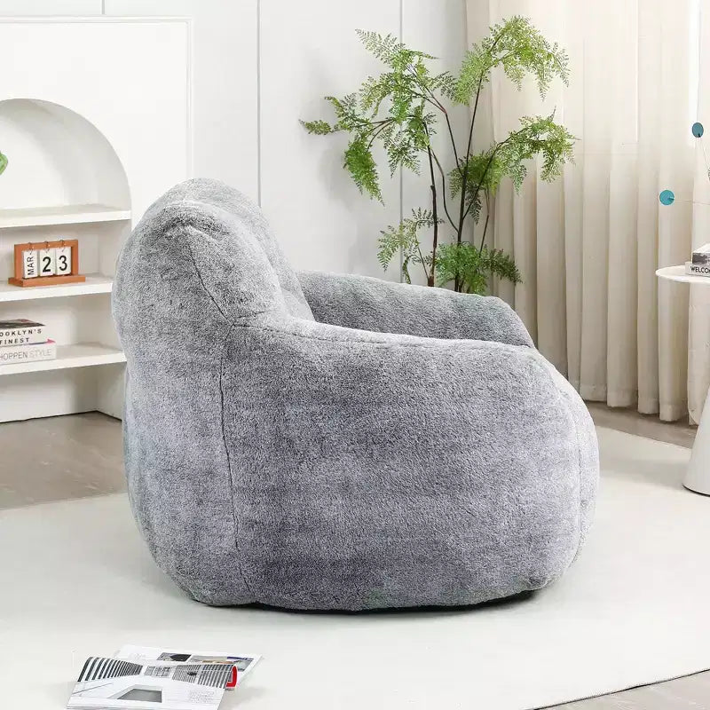 Fauteuil poire avec accoudoirs, rembourrage en mousse haute densité. Canapé paresseux pour adultes dans le salon, la chambre à coucher