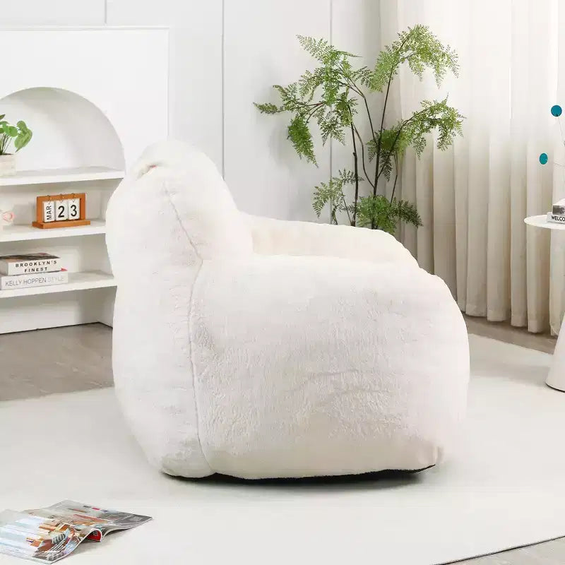 Fauteuil poire avec accoudoirs, rembourrage en mousse haute densité. Canapé paresseux pour adultes dans le salon, la chambre à coucher