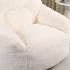 Fauteuil poire avec accoudoirs, rembourrage en mousse haute densité. Canapé paresseux pour adultes dans le salon, la chambre à coucher