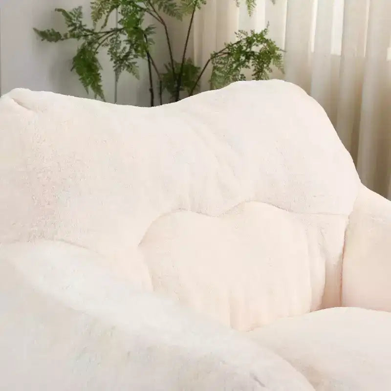 Fauteuil poire avec accoudoirs, rembourrage en mousse haute densité. Canapé paresseux pour adultes dans le salon, la chambre à coucher