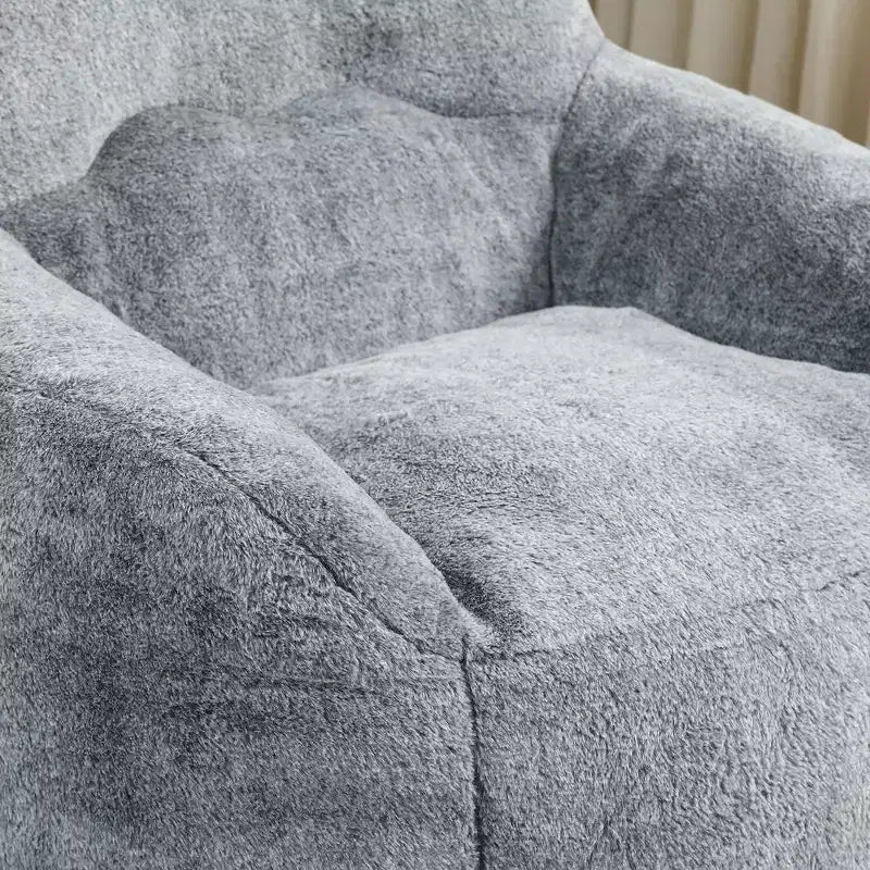 Fauteuil poire avec accoudoirs, rembourrage en mousse haute densité. Canapé paresseux pour adultes dans le salon, la chambre à coucher