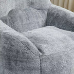 Fauteuil poire avec accoudoirs, rembourrage en mousse haute densité. Canapé paresseux pour adultes dans le salon, la chambre à coucher