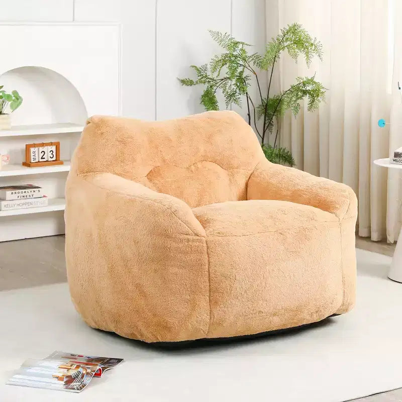 Fauteuil poire avec accoudoirs, rembourrage en mousse haute densité. Canapé paresseux pour adultes dans le salon, la chambre à coucher