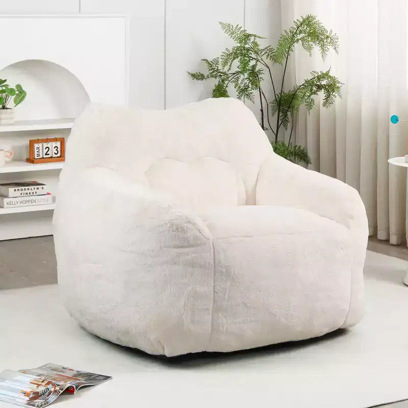 Fauteuil poire avec accoudoirs, rembourrage en mousse haute densité. Canapé paresseux pour adultes dans le salon, la chambre à coucher