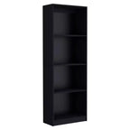 Bibliothèque à quatre niveaux HomeRoots 71 en bois noir