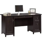 HomeStock Bureau informatique en bois noir de 76 cm de hauteur avec tiroir de rangement