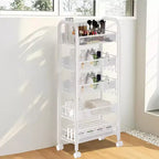 Étagère de rangement à 5 niveaux GustoWave avec roues rotatives pour la cuisine