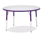 Jonti-Craft Berries Elementary Height Color Edge Round Table 42 x 42 in Purple