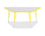 Table trapézoïdale Jonti-Craft Berries Prism Edge, hauteur élémentaire (24 x 48) - Jaune