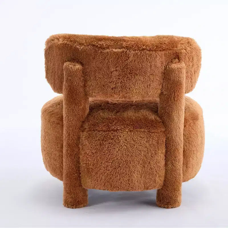 GDFStudio Jesse - Fauteuil d'appoint moderne sans accoudoirs de 71 cm avec dossier incurvé