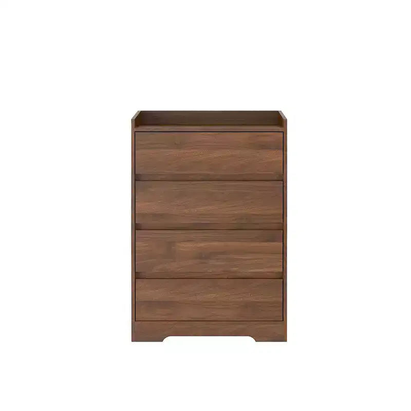 Commode de chambre moderne Okak avec 4 tiroirs, table de chevet étanche en bois, meuble de rangement pour salon, couloir, entrée, montage facile