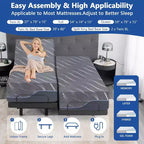 Sommier Ajustable Amélioré Dyonery avec Massage 12 Formes (Couleur du matelas aléatoire)