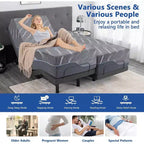 Sommier Ajustable Amélioré Dyonery avec Massage 12 Formes (Couleur du matelas aléatoire)