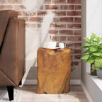 vidaXL Tabouret Marron Bois de teck massif