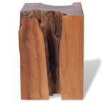 vidaXL Tabouret Marron Bois de teck massif