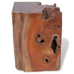 vidaXL Tabouret Marron Bois de teck massif