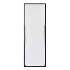 MAYEERTY Miroir pleine longueur en aluminium à bord fin et à angle droit, rectangulaire, noir, 64,17 x 21,26 x 0,59 pouces
