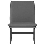 vidaXL Fauteuil de relaxation gris foncé - Chaise d'appoint sans accoudoirs rembourrée pour salon, chambre, bureau