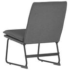 vidaXL Fauteuil de relaxation gris foncé - Chaise d'appoint sans accoudoirs rembourrée pour salon, chambre, bureau