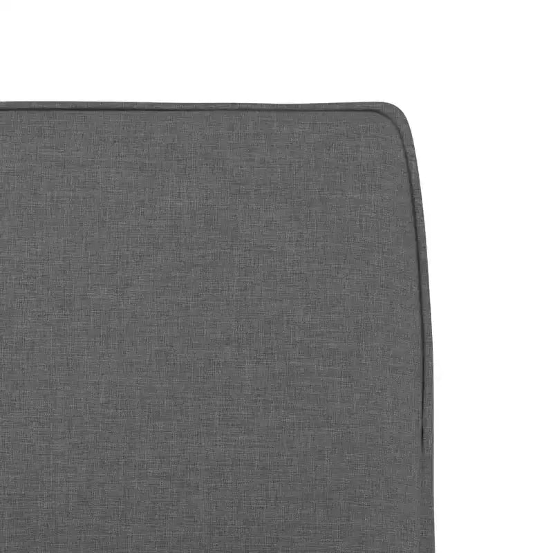 vidaXL Fauteuil de relaxation gris foncé - Chaise d'appoint sans accoudoirs rembourrée pour salon, chambre, bureau