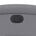vidaXL Fauteuil inclinable électrique releveur, Tissu gris clair - Fauteuil avec réglage motorisé pour personnes âgées, Assise spacieuse