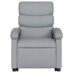 vidaXL Fauteuil inclinable électrique releveur, Tissu gris clair - Fauteuil avec réglage motorisé pour personnes âgées, Assise spacieuse