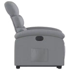 vidaXL Fauteuil inclinable électrique releveur, Tissu gris clair - Fauteuil avec réglage motorisé pour personnes âgées, Assise spacieuse