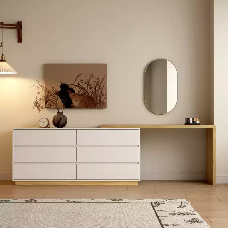 Commode extensible moderne Luck Live avec six tiroirs de rangement