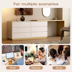 Commode extensible moderne Luck Live avec six tiroirs de rangement