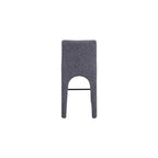 Tabouret en Tissu Texturé Lin Bleu Gramercy Meridian Furniture