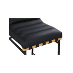 Meridian Furniture, Tabouret de comptoir Burke en cuir vegan noir