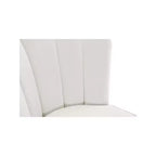 Meridian Furniture, Tabouret Lily en Velours Crème, Lot de 2