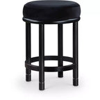 Meridian Furniture,Monette Black Velvet Counter Stool