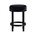 Meridian Furniture, Tabouret de comptoir Monette en velours noir