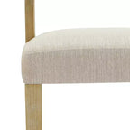 Lot de 2 chaises de salle à manger modernes rembourrées en bois d'hévéa Xayah Christopher Knight Home