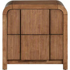 Meridian Furniture, Table de Chevet Cannelée