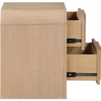 Meridian Furniture, Table de Chevet Cannelée