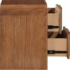 Meridian Furniture, Table de Chevet Cannelée