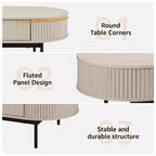 Table basse moderne à profil courbé Unipaws