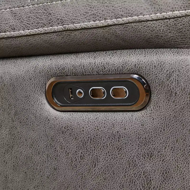 Fauteuil inclinable électrique Whisen Dual OKIN Motor avec ports de charge et appui-tête motorisé, pivotant à 240 degrés